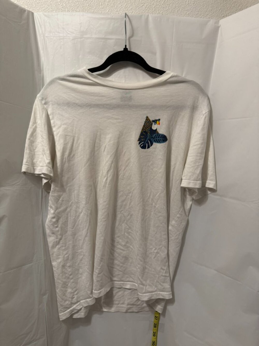 Oakley Toucan Tropical Graphic White T-Shirt Size S